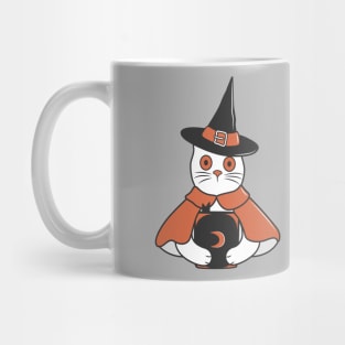 Cat Spell Master on Halloween Mug